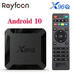 Box x96q Android 10.0 TV Box 2 GB 16GB Allwinner H313 Quad Core 4K 60fps H.265 2.g Wifi Google Player Store YouTube X96 Set Top Box