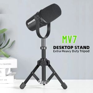 Accessories 1PC Microphone Stand Metal Tripod Bracket For MV7 MV7X Professional Condenser Microphone Home Karaoke Studio Recording