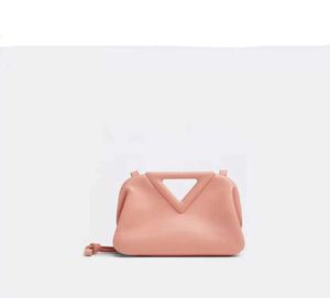 2021 spring and summer new bright candy triangle hand held clip fashion womenbag single shoulder slant span small F40C7340471