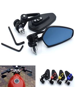 Universal Motorcycle 78 quot22mm Handlebar Side Side Mirror for Yamaha R1 R6 R125 R15 FZ16 FZ1 MT09 MT07 FZ6 XJR13003053673