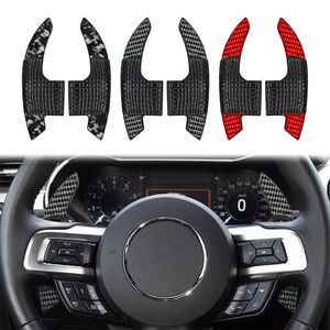 Para Ford Mustang Carbono Wheel Shift Shift Paddle Car Acessórios Automotores Extender Shifter