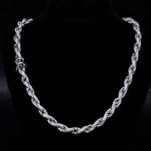 Schmuck Halskettenketten für Männer Kette 8mm Moissanie Bracele Frauen Sier kubanische Verknüpfungskette Pass Diamant Eser Gra VVS Moissanie Kubanische Halskette Personalisierung personalisieren