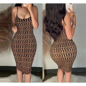 Designer sexy Kleider Sommer Frauen ärmellose Bodycon Kleid Casual Solid Shath Long Sundwea Streetwea Rocks Club Kleidung S-2xl