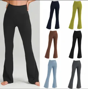 Nuove LL allineare donne pantaloni yoga pantaloni solidi color nudo sport sportswing waist fitness a sfiorli sfusi