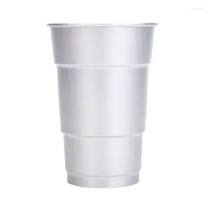 Muggar 500 ml matkvalitet aluminiumoxid bambu Joint Beer Cup stapelbara glasögon för utomhusfest camping anpassad logotyp