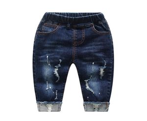 Pantaloni per bambini ragazze jeans primaverile autunno addensare pantaloni di jeans elastici per bambini vestiti per bambini jeans pantaloni 345 j2967876