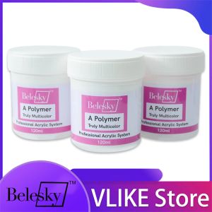 Liquids Belesky unhas acrílico em pó e monômero líquido Nails Decoração de arte para manicure Glitter de unhas 3D Dicas de unhas DIY escultura