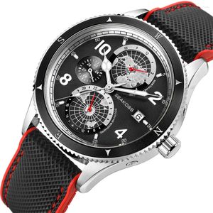 Нарученные часы Seakoss Dive Men Made Fashion Casual Watch Calendar Display 100 М водонепроницаемые светящиеся вращающиеся автоматические механические часы