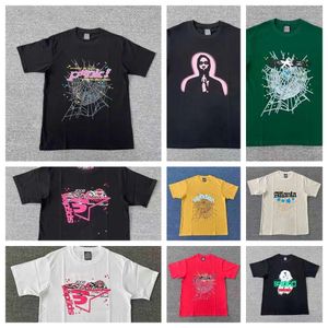 2024 SP5der 5555 Tees Designer Red Spider Herren T-Shirts Young Thug Angel T-Shirt Männer Damen T-Shirts gestickt Spider Mode Print Street Kleidung Web Muster Web XC