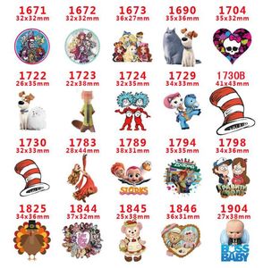 60pcllot PR1671 Fashion Cartoon Postacie żywice Przekąsek Flatback for Hair Bows Hair Akcesoria Planar Crafts DIY Decoratio8935136