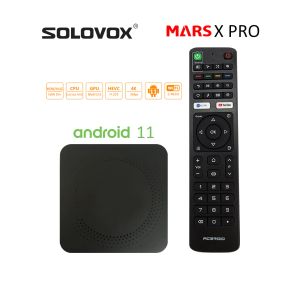 Kutu Solovox Android 11 Akıllı TV Kutusu Amlogic S905 W2 2G 16G Dört Çekirdek 2.4G 5G Çift WiFi H.265 4K Özel Mars X Webtv Youtube STB