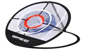 Golf wyskakujący w klatkach odprysków na zewnątrz Maty Pitching Pitching Net Net Golf Training Aids Tool8940588