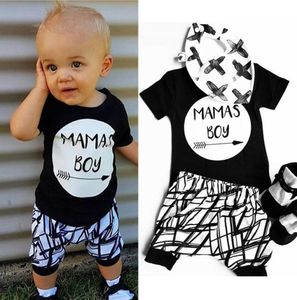 Neugeborenes Kind Baby Jungen Kleinkind Baumwolle T -Shirt Topspants Outfit Wäschehäuten9531750
