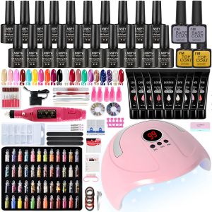 Dresses Nail Set Electric Nail Drill Polish Gel Nail Drill Hine Kit with Uv Led Lamp Nail Dryer Manicure Soakoff Extension Tool