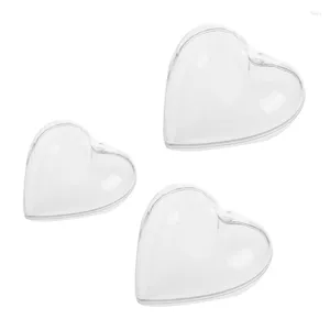 Geschenkverpackung 5pcs Clear Heart Plasticy Candy Box Hochzeit Event Party