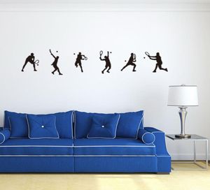 Black Color Sports Tennis PVC Wall Stickers Art Decal for School Children Barn Room Home Decor Mural1945718