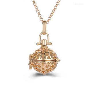 Collane a ciondolo Charm Charm Music Music Ball Caller Locket Snow Flake Vintage Gravidancy Collana Olio essenziale Diffusore Gioielli Drop Deliv Otsk0