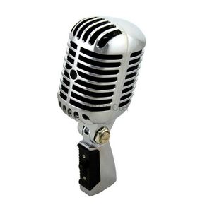 Microphones Professional Wired Vintage Classic Microphone Good Quality Dynamic Moving Coil Mike Deluxe Metal Vocal Old Style Ktv Mic Mike 240408