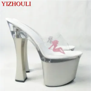 Scarpe da ballo sexy posa club principessa altezza 18 cm e fresche donne super impermeabili