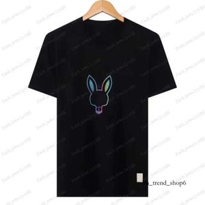 Psy Bunnys Summer Casual T Shirt Mens Womens Szkielet Rabbit 2024 Nowy projekt Multity Men Men Shirt Designer Tshirt para krótkiego rękawu Man Tops Rozmiar M-3xl 177