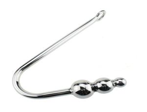 Nuovi arrivi in acciaio inossidabile tre sfere tappelle metalliche anali gancio di dilatazione del massaggiatore anale di dilatazione di masturbazione bdsm giocattoli sessuali per giochi gay42436077