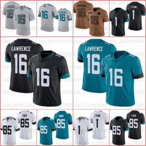 16 Trevor Lawrence Travis Etienne Jr Custom Football Jerseys Travon Walker Anton Harrison Devin Lloyd Evan Evan Evan Evan Christian Kirk Andrew Wingard Allen