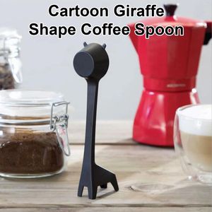Kaşıklar zürafa kahve kaşık karikatür yaratıcı süt tozu mini güvenli fasulye ölçüm ishen aksesuarları