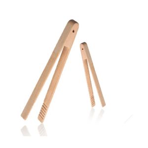 Bamboo Toaster Kitchen Tongs Long Serving Tongs for Easy Grip and Versatile Use in Cooking Toasting Bread Serving and Barbecue Grilling in