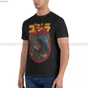 T-shirt maschile Godzillaed Transformation King of the Monster Oversazed Oversaze New Streetwear O-Neck Cotton T Shirts for Men Plain T-shirtl2403
