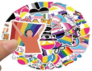 50PCS Skateboard Stickers Pure Rainbow Love For Car Baby Scrapbooking Pencil Case Diary Phone Laptop Planner Decoration Book Album6593489