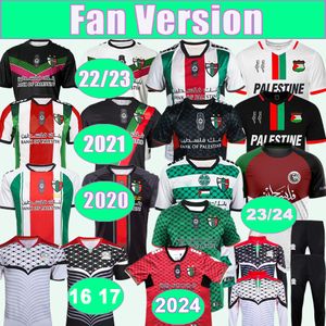 20 21 22 Jerseys de futebol palestino Palestina Jimenez Benitez Cortes 2024 Home Red White Away Black 3rd Football camisa de manga curta uniformes adultos