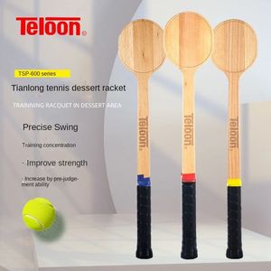 Teloon Tianlong Tennis Dessert Racket Mens Womens Professional Practice Single Training Wood TSP600 240401