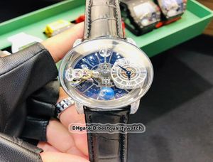 Versão estática Epic x Chrono CR7 Astronomical Tourbillon Skeleton Crystal Dial Diamond Case Swiss Quartz Mens assistir Leather8211946