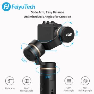 Gimbal Feiyutech G6 Handhell Gimbal Stabilizer WiFi Blutooth per GoPro Hero 8/7/6/5 Sony RX0 4K Action fotocamera