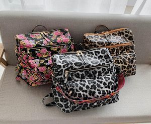 PU Gitarrengurt -Rucksack Leopard Faux Leder Schulter -Rucksäcke Kuhdruck Mädchen Schultasche Dom14941899797