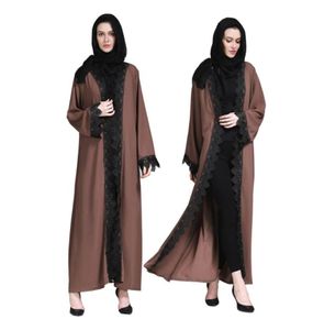 Dorosły muzułmańskie ubrania islamskie Abaya dla kobiet Dubaj Arabski Odzież islamska Wysokiej jakości damskie sukienka z przodu otwarty Abaya3011886