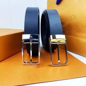 Man designer bälte för mens lyxbälte kvinna svart bälte äkta läder nål spänne guld spänne silver spänne 6 färger 38 mm bredd man mode bälte ceinture femme