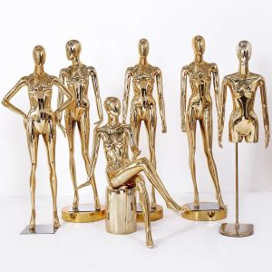 Ny Golden Mannequin Slim Women Model Full Body för Display LL