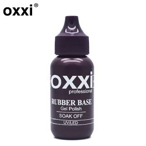 Gel oxxi 30 ml basis tjock gummi basrock semipermanent gel lack för manikyr långvarig bas och topprock gel nagellack