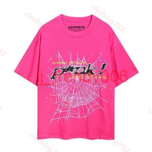 Örümcek Gömlek Erkek Tasarımcı Tişört SP5der 5555 Erkek Tasarımcı Giysileri Yüksek Kaliteli Örümcek Tişört SP5der Young Thug Erkek Kadın Sp5der Köpük Baskılı Saf Pamuk Tshirt FD