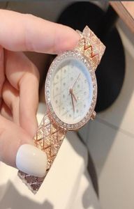 Lady Watch President Diamond Bezel Shell Face Women rostfria klockor lägsta kvinnors klocka gåva86239463134430