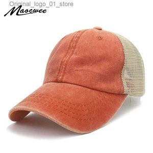 Ball Caps New Mens and Womens Baseball Hat Printed Summer Mesh Hat Mens Snapback Gorras Hombre Dad Hat Casual Hip Hop Hat Q240408