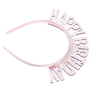 Bandanas Happy Birthday Headband Crown Hair Decoration Chic Adult Hairband Simple Hoops Party Women's Adorable Headdress