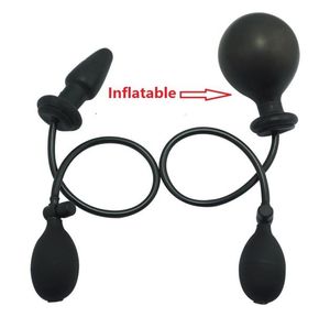 Novo silicone grande bombear preto up preencheto arfilizado inflável a granel Anal Butt Butt Dilator Dilator Brinquedos sexuais para homens Mulher gay y18110102853643