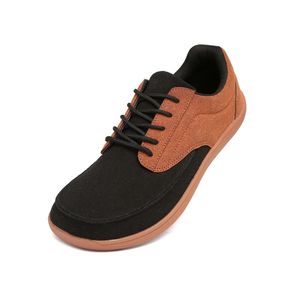 Fujeak Casual Trail Running Shoe For Mens Non-halp Wide Barefoot Shoes Fashion Sneakers Plus Size Bekväma Walking Footwear 240328