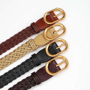 Woven for Women's Belt, Simple Versatile, Fashionable Jeans, and Pants Belt