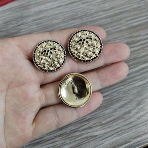 Metal Letter Button for Shirt Coat Jacket Sweater Fashion Design Letters Diy Sewing Buttons with Stamp Silver Gold