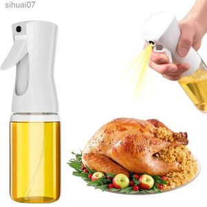 Other Kitchen Dining Bar Oil spray bottle 200ml-50ml high borosilicate glass cooking oil dispenser olive oil spray for air fried salad baking yq2400408