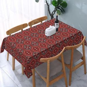 Table Cloth Rectangular Tablecloth Fit 40"-44" Elastic Edge Boho Covers