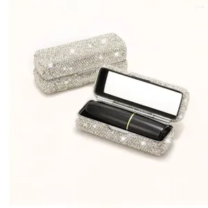 Cosmetic Bags Lipstick Bag Portable Fashion Exquisite Box Creative Shiny Lip Gloss Storage Case